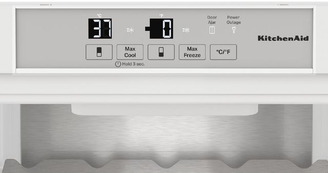 KitchenAid® 22" 8.8 Cu. Ft. Panel Ready Built-In Bottom Freezer Refrigerator-3