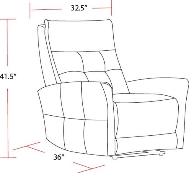 Parker House® Gershwin Lucca Butterscotch Power Zero Gravity Recliner-2