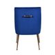 VIG Furniture Modrest Castana 2-Piece Blue/Gold Dining Chair Set-3