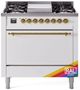 Ilve® Nostalgie II Series 36" Custom RAL Color Pro Style Dual Fuel Range-0