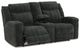 Signature Design by Ashley® Martinglenn Ebony Reclining Loveseat with Console-1