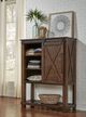 A-America® Sun Valley Rustic Timber Barn Door Accent Cabinet-4