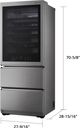 LG SIGNATURE 28" Textured Steel™ Wine Cooler-2