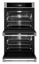 Jennair® RISE™ 30" Stainless Steel Double Electric Wall Oven with V2™ Vertical Dual-Fan True Convection with Advanced Temperature Precision-1