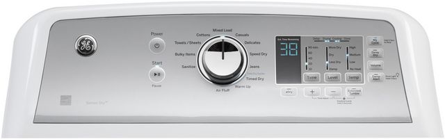 GE® 7.4 Cu. Ft. White Electric Dryer-5
