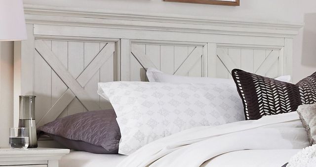 homestyles® Seaside Lodge Off-White Queen Headboard-1