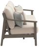 Signature Design by Ashley® Adams Lane Beige/Dark Brown Eucalyptus Outdoor Sofa with Cushion-2