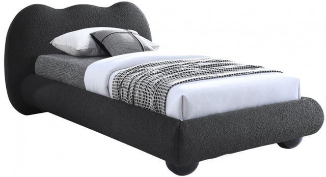 Meridian Furniture Hyde Black Twin Upholstered Panel Bed-0
