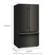 KitchenAid® 36" 24.3Cu. Ft. Black Ore Counter Depth French Door Refrigerator with Interior Dispense-2