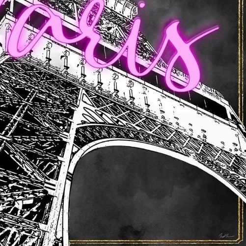 Classy Art Neon Nights in Paris by Natalie Carpentieri Wall Art-1