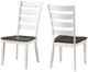 Intercon Kona Gray/White Ladder Back Dining Side Chair-2