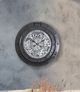 YHD Black Urban Steel Gear Clock-1