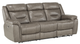 Mazin Furniture Lance Brown Power Double Reclining Sofa-0