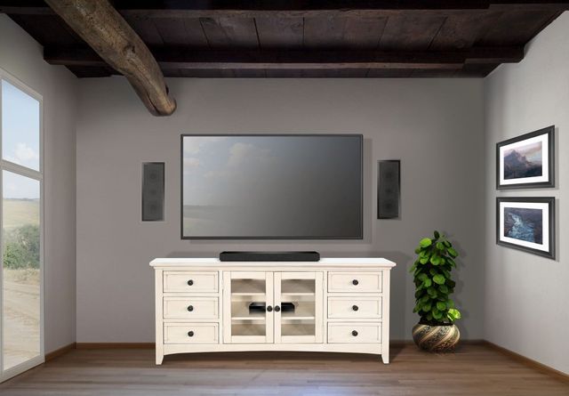 Sunny Designs™ Taylor Marble White 62" Media Console-2