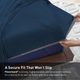 BEDGEAR® Ver-Tex Performance® 4-Piece Navy Blue King/California King Sheet Set-5