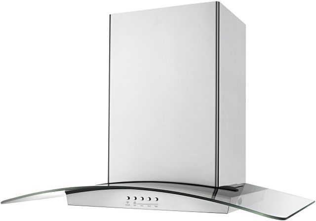 Maytag® 30" Stainless Steel Modern Glass Wall Mount Range Hood-2