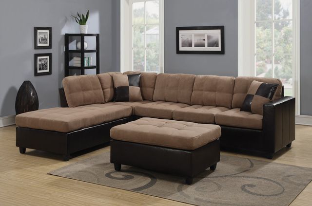 Coaster® Mallory Tan Ottoman-1