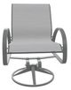 Telescope Casual Aruba Abalone/Graphite Aluminum/Fabric Outdoor Sling Swivel Rocker-1