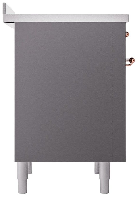 Ilve® Nostalgie II Series 36" Matte Graphite Pro Style Induction Range-3