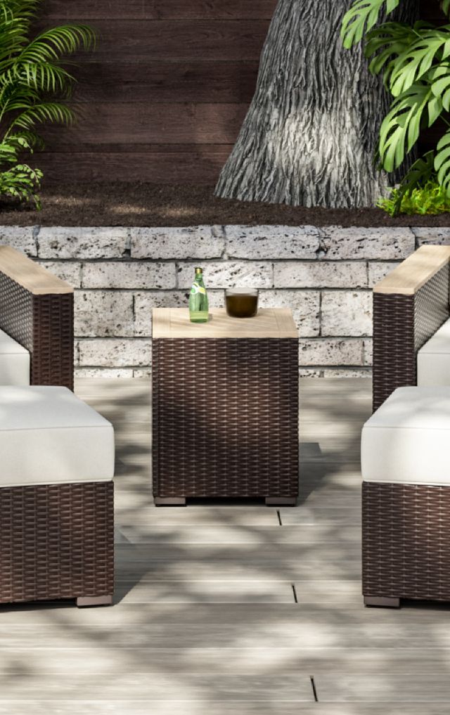 homestyles® Palm Springs Brown End Table with Removable Top-3