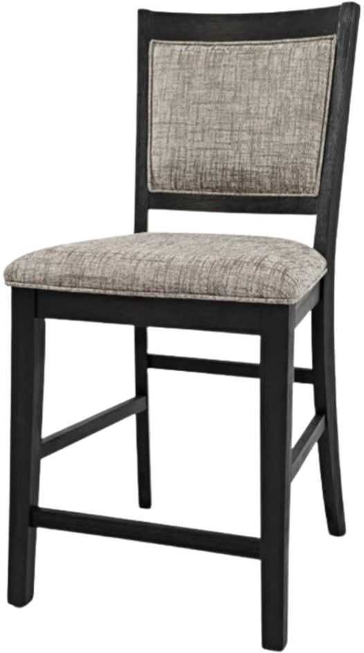 Jofran Inc. Altamonte Dark Charcoal/Gray Upholstered Counter Stool-3