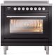 Ilve® Professional Plus II 36" Glossy Black Pro Style Induction Range-2