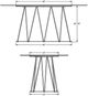 Amisco Customizable Calypso White Glass Rectangular Dining Table-1