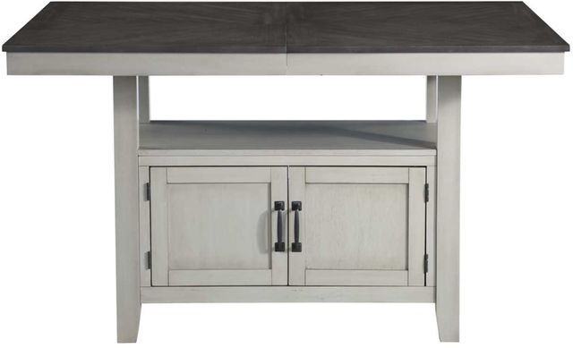 Steve Silver Co. Hyland Charcoal Counter Dining Table with Stone Gray Base-3