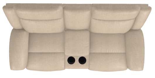 La-Z-Boy® Joel Sand Power Reclining Loveseat with Console and Headrest-4