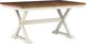 Signature Design by Ashley® Jendanton Brown Top Dining Table with Antique White Base-0