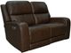 Flexsteel® Hayley Burnt Umber Power Reclining Loveseat with Power Headrest-0