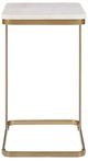 Uttermost® Tylan Brass/White Marble Accent Table-3