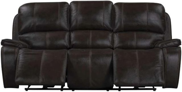 New Classic® Home Brookings Charcoal Power Reclining Sofa with Power Headrest and Footrest-3
