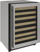 U-Line 2000 Series 24" 4.7 Cu. Ft. Stainless Steel Right Hinged Wine Captain Wine Cooler-0