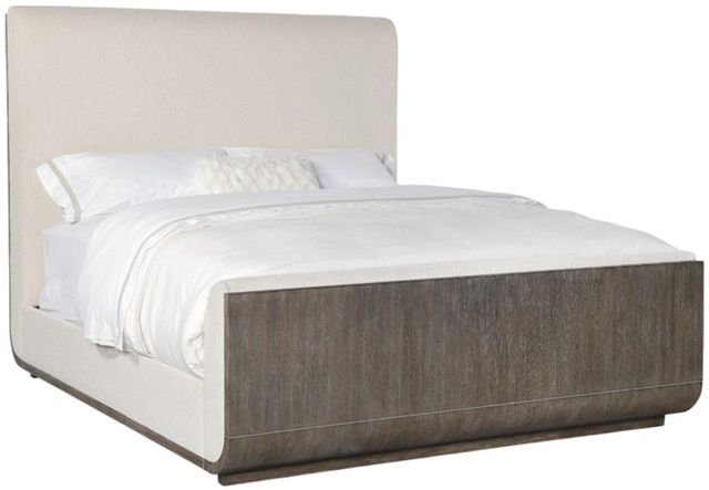 Hooker® Furniture Modern Mood Mink/Inverness Natural Queen Upholstered Panel Bed-0
