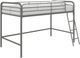 dhp furniture® Jett Silver Twin Youth Loft Bed-0