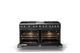 Viking® 5 Series 60" Antique Bronze Pro Style Dual Fuel (NG) Range with Polished Chrome Trim-1