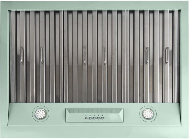 Unique® Appliances Classic Retro 30" Summer Mint Green Under Cabinet Range Hood-3