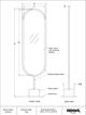 Miroir de longueur double Taio, laiton, Renwil®-5