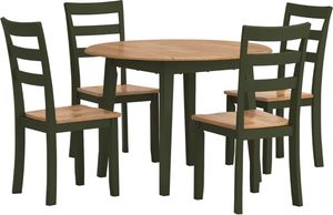 Signature Design by Ashley® Gesthaven 5-Piece Natural/Green Dining Table Set