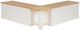 Linon Norah Apple Green/Natural White Nook Bench with Cushion Set-4