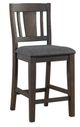 Elements International Cash Dark Gray Counter Side Chairs-0