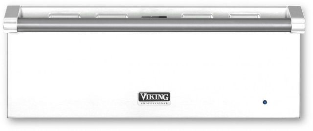 Viking® 5 Series 27" Frost White Professional Electric Warming Drawer-0