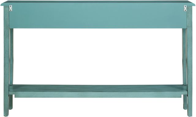 Powell® Sadie Teal Console Table-3