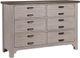 LM Co Home By Vaughan-Bassett Bungalow Home by Ben & Erin Napier Dover Gray Double Dresser-0