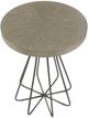 Hammary® Creston Brielle Natural Gray Round Accent Table with Silver Base-2