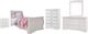 Signature Design by Ashley® Anarasia 5-Piece White Twin Sleigh Bed Set-0