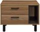 ACME Furniture Trolgar Brown Oak Accent Side Table with Black Base-3