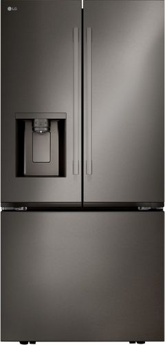 LG 33 in. 24.5 Cu. Ft. PrintProof™ Black Stainless Steel French Door Refrigerator