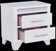 Signature Design by Ashley® Jarlee White 2-Drawer Nightstand-3